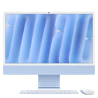 Apple iMac 24" - M4 Chip - 10 Core GPU - 256 GB SSD - 16 GB RAM - Blue - French-Fits perfectly in your space: The all-in-one desktop design is strikingly thin, comes in seven vibrant colours and elevates any space with style.