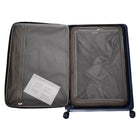Tucci Italy Davanti 26" Durable Hardside Checked Luggage - Bluish Grey-Inner dimensions: 26" L x 18" W x 13" H, Outer dimensions: 27.8" L x 18.7" W x 13" H, Weight: 9 lb