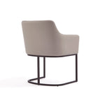 Manhattan Comfort Serena 23.03" Modern Leatherette Upholstered Dining Armchair - Light Grey-Perfect for Dining Armchair and Accent Chair Use