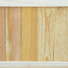 Outsunny Foldable Wood Planter Box - 28" L x 11.6" W x 10" H - Natural-Bottom gap design provides good drainage 