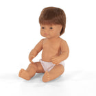 Miniland Anatomically Correct 15" Baby Doll - Caucasian Boy - Red Hair-Light vanilla scent