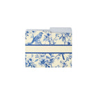 Merangue Blue Toile File Folder-Reversible 1/2-cut file folders