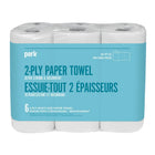 Perk 2-Ply Paper Towel - 160 Sheets/Roll - 6 Rolls/Pack - 4 Packs/Box-A sustainable and cost-effective solution, made from 100% recycled fibres