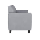 Flash Furniture HERCULES Diplomat Series Grey Leather Sofa-Plush Seat and Back