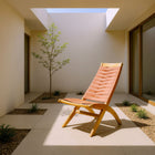 Zuo Rova Lounge Chair - Terracotta-Dimensions: 33.9" L x 22.2" W x 35.0" H