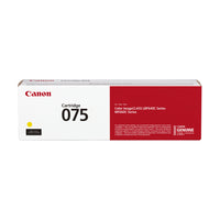 Canon 075 Toner Cartridge Standard Yield - Yellow- Produces high-quality, monochrome and color output for all your home and office needs