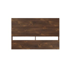 Nexera Panel Headboard - Queen Size - Truffle-2 horizontal panels give the headboard a modern plank effect