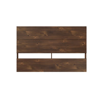 Nexera Panel Headboard - Queen Size - Truffle-2 horizontal panels give the headboard a modern plank effect