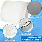 Mount-It ErgoActive Lumbar Support Pillow-Dimensions: 15" L x 12.75" W x 4.25" D
