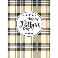 Mill Brook Studio 5-3/8" x 7-3/4" Father's Day Greeting Cards/Envelopes - Plaid - 18 Pack-Premium quality greeting cards