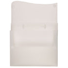 JAM Paper Plastic Portfolio with Two Button Waved Snap Closure - 12 x 9 1/2 x 2 - Clear-Size: 12" x 9.5" x 2"