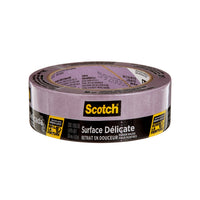Scotch Delicate Surface Painter's Tape - 1.41 in x 60 yd - 4 Pack-Days Clean Removal: 60-day interior clean removal leaves behind no damage or sticky residue. Not intended for exterior use