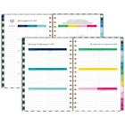 AT-A-GLANCE 2027 Emily Ley Simplified Small Weekly/ Monthly Planner - 8-1/2" H x 6" W - Gingham - Bilingual-Special pages include The Process of Simplifying, How to Use the Planner, Simplicity Challenge, bucket list