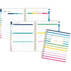 Emily Ley Simplified 2026-27 Weekly/Monthly Planner - 11" x 9" - Happy Stripe - Bilingual-Also includes holidays, 1 notes page, 2 reference calendars and 2 future planning pages