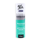 Mont Marte Signature Detail Paint Brush 15-Piece Set - Taklon-Designed for fine lines, small details and controlled brushwork, making this set ideal for miniature painting, model decoration and intricate artwork