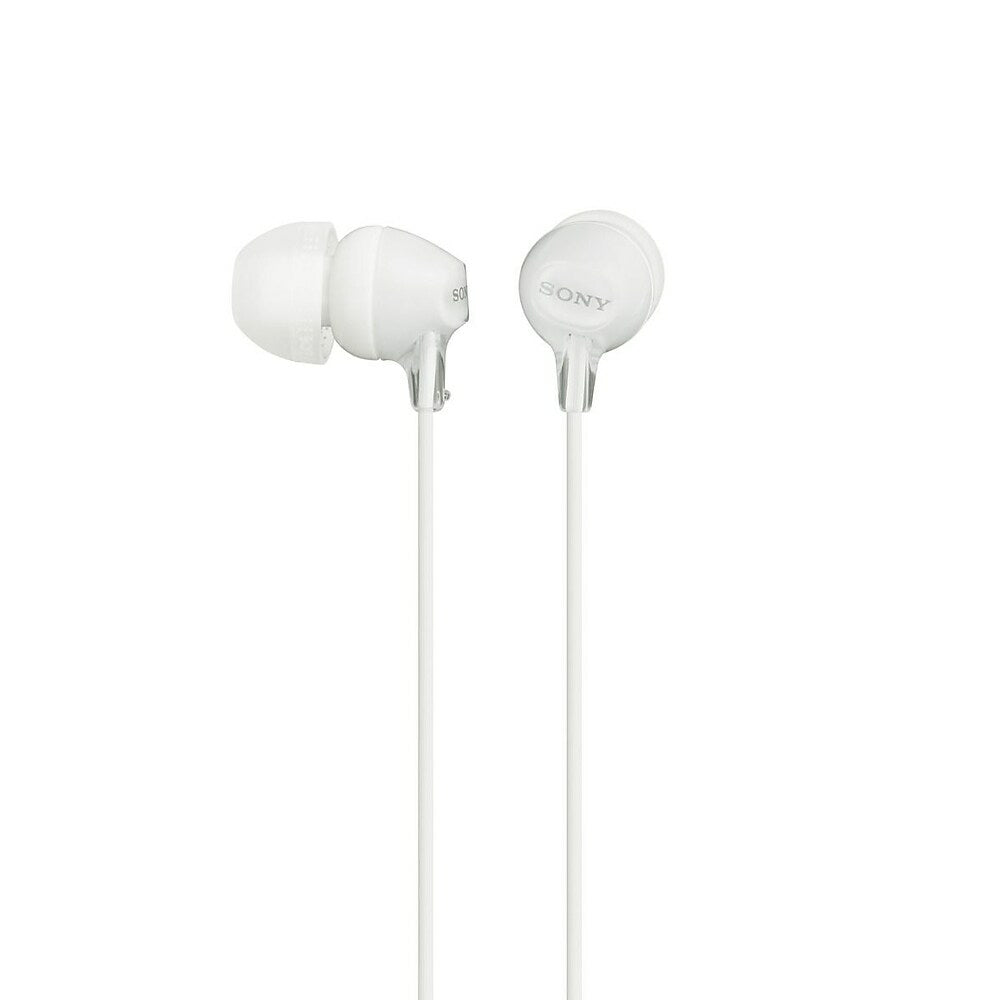 Sony MDREX15LPW Fashion Colour Ex Series Earbuds, White | staples.ca