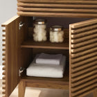 Modway Render 24" Bathroom Vanity - Walnut/White-Walnut Grain Vanity