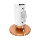 Seville Classics UltraSlimLine Oscillating Tower Fan with Light - White-3 Light Brightness Setting