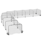 PawHut Extra Long Outdoor Chicken Tunnel - 354" x 39" - Galvanized Steel-84 ground stakes enhance wind resistance and overall tunnel stability
