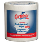 Certainty Plus Disinfectant Wipes - Unscented - 8" L x 5" W - 1500 Wipes Per Roll - 2 Pack-Disinfectant Wipe