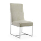 Manhattan Comfort Element 19.68" Modern Velvet Upholstered Dining Chair - Champagne-Modern Dining Chair Perfect for Dining and Accent Living Room Use