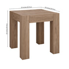 Hudson&Canal Langston 22"W Square Side Table - Antiqued Grey Oak-9