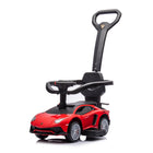 Freddo Lamborghini 3-in-1 Ride On Toy Car - Red-Luxurious Comfort: Equipped with a premium leather seat for a single rider, ensuring a comfortable and stylish experience
