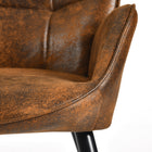 FurnitureR Tufted Accent Chair - Green Velvet-Can be paired with a side or accent table easily
