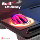 ShoppingAll Lap Desk - Black-Built-in mouse pad is added so you can work as efficiently as possible anywhere you are. The track pad has a smooth surface for ease of use with any mouse