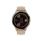 Garmin Venu 3S Watch - 41 mm - Soft Gold Stainless Steel Bezel with Dust Rose Case and Silicone Band-Choose how you work out with animated workouts for strength, cardio, HIIT, yoga or pilates, or create your own workouts with our exercise library, and send to your watch. Even get free Garmin Coach running training plans for 5K, 10K or half-marathon distances