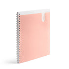 Poppin 1-Subject Pocket Spiral Notebook - Blush-Papers are 3-hole punched for happy trails from notebook to binder
