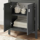 Modway Laguna 24" Bathroom Vanity - Grey/Black-Non-Marking Foot Caps