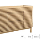 Modway Render 48" Single Sink Compatible Bathroom Vanity Cabinet - Oak-Smooth Laminate