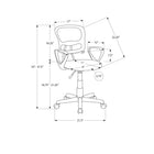 Monarch Specialties 7260 Multi-Position Office Chair - Black Mesh -10