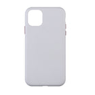 General Supply Goods + Co iPhone 11 XR Vegan Leather Case with Metallic Buttons - Silver Grey-Compatible with: iPhone 11/XR