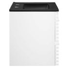 Modway Render 24" Wall-Mount Bathroom Vanity - White/Black-Full-Extension Drawers