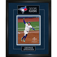 Frameworth George Springer 2025 ALCS Game 7 Playoff Home Run - Framed Photo - 16" W x 20" H-Officially licensed by MLB featuring George Springer and his game-changing ALCS Game 7 home run during the 2025 Blue Jays playoff run