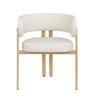 Brassex Brayden Visiting Chair - Set of 2 - Cream-Includes: 2 dining chairs
