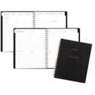 AT-A-GLANCE 2027 Signature Weekly/Monthly Planner - 11" H x 8-3/8" W - Black - Bilingual-Twin coil binding