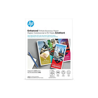 HP Enhanced Business Trifold Laser Glossy Paper - 40 lb. - 8.5" x 11" - 150/Pack (Q6612A)-Glossy finish