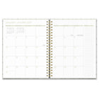 Orange Circle Studio 2027 Extra-Large Spiral Planner - 11" x 8-1/2" - Floral Framework - Bilingual-Features previous and next month reference