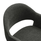 Modway Talia 37" Upholstered Fabric Counter Stool - Charcoal-8