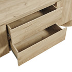 Modway Duval 71" Oval TV Cabinet - Light Oak-9