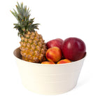 My Home My Living Round Tin Containers 3-Piece Set - 10.5"Dia. x 4.75"H - Cream-Keeps everything neat and tidy 