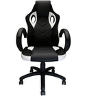 Nicer Furniture Ergonomic Adjustable Gaming Chair - White-Racing-style design functions as both a gaming and office chair.  