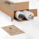 GBC EZ Load Gray End Cap Laminating Roll Film - Gloss - 25" x 500' - 1.5 mil - 2 Rolls-Choose the right film for your job. The 1.5 mil thickness provides protection while retaining flexibility. Each roll is 25" x 500' and is wound on a 1" core.