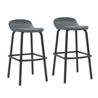 Suncast Outdoor Bar Stools - Cool Grey - 2 Pack-Includes 2 Barstools