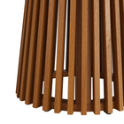 Modway Lane 39" Round Outdoor Teak Wood Dining Table - Natural-Assembly Required