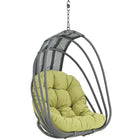 Modway Whisk Outdoor Patio Swing Chair Without Stand - Peridot-Textilene PVC/Polyester Sun Shade