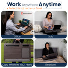 ShoppingAll Lap Desk with Pillow Cushion - Fits up to 17 Inch Laptop - Grey-7